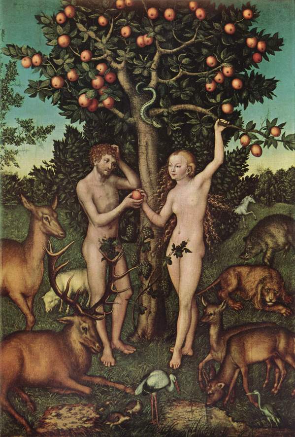 Resultado de imagem para adão e Eva pinturas celebres